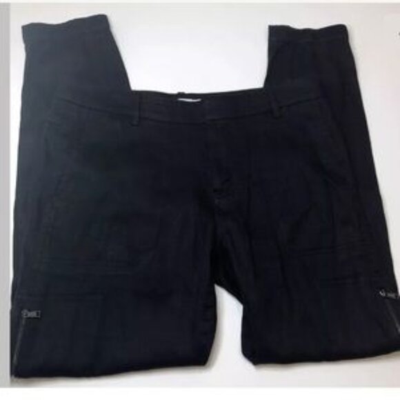 Vince Black Linen Blend Casual Cargo Pants Size XS - Picture 4 of 8